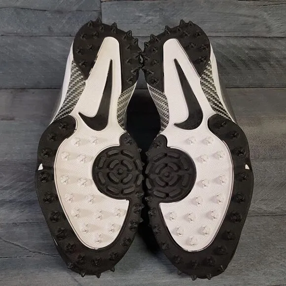 NIKE Vapor Pro 3/4 Destroyer Football Turf Shoes Mens 12.5 Black Silver White