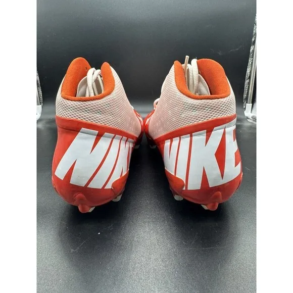 Nike Vapor Pro 3/4 Football Cleats Mens size 12 Orange White Brand New W/O Box