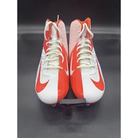 Nike Vapor Pro 3/4 Football Cleats Mens size 12 Orange White Brand New W/O Box