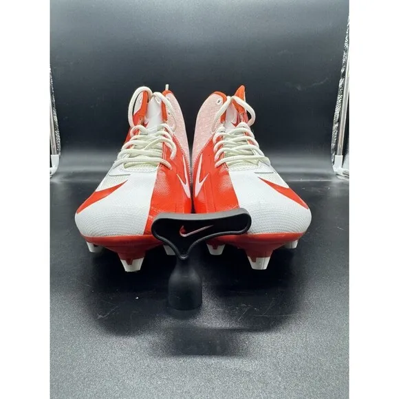 Nike Vapor Pro 3/4 Football Cleats Mens size 12 Orange White Brand New W/O Box