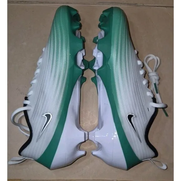 NIKE VAPOR SPEED 3 FOOTBALL CLEATS White/Green MEN'S SIZE 7.5 NEW
