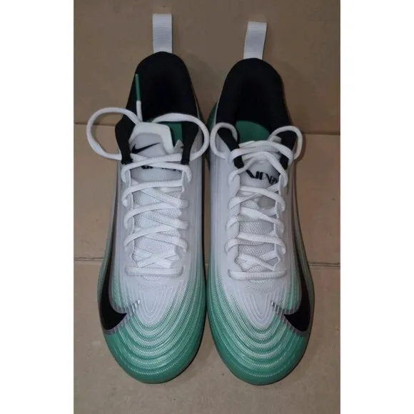 NIKE VAPOR SPEED 3 FOOTBALL CLEATS White/Green MEN'S SIZE 7.5 NEW