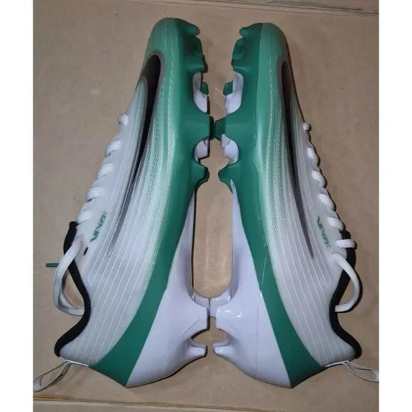 NIKE VAPOR SPEED 3 FOOTBALL CLEATS White/Green MEN'S SIZE 7.5 NEW