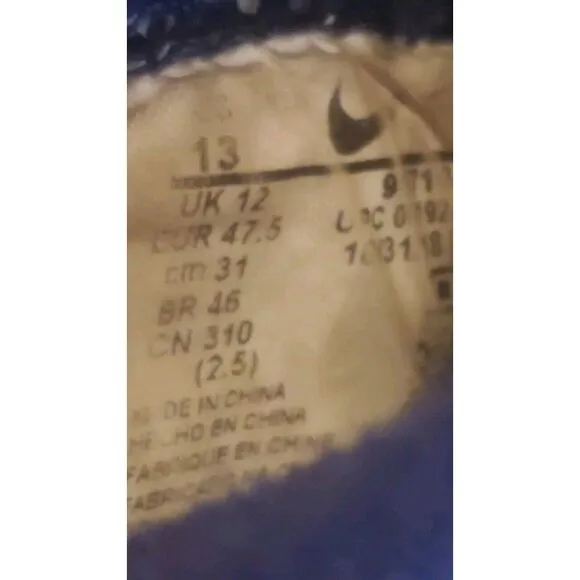 Nike Vapor Untouchable Pro 3 Football Cleats Mens Size 13 Navy