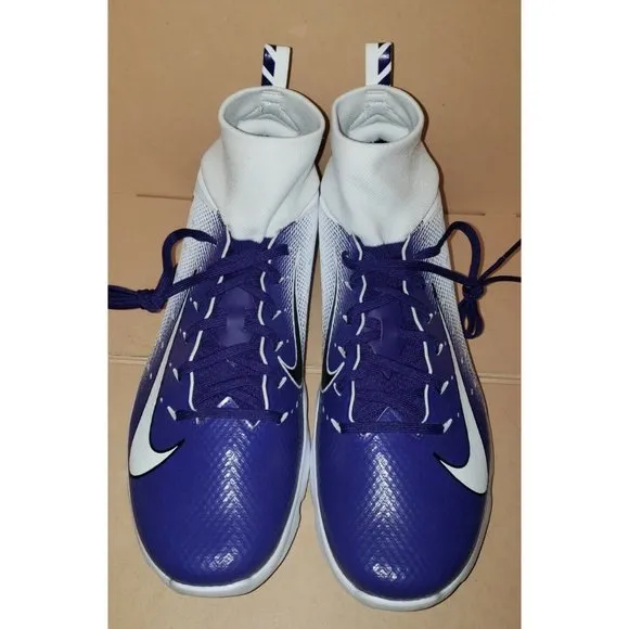 Nike Vapor Untouchable Speed Turf 2 Football WHITE PURPLE AO8744-108 Size 11.5