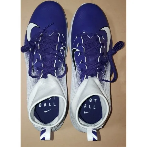 Nike Vapor Untouchable Speed Turf 2 Football WHITE PURPLE AO8744-108 Size 11.5
