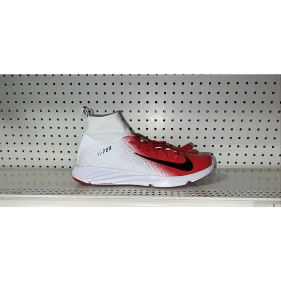 Nike Vapor Untouchable Speed Turf 2 Mens Football Turf Shoes Size 12.5 Red White
