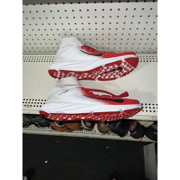 Nike Vapor Untouchable Speed Turf 2 Mens Football Turf Shoes Size 12.5 Red White