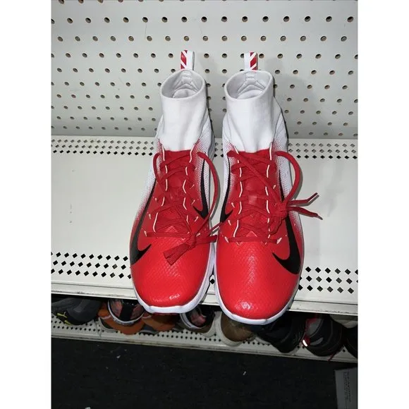 Nike Vapor Untouchable Speed Turf 2 Mens Football Turf Shoes Size 12.5 Red White