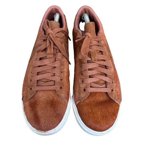 Nike W Blazer Low LX Pony Hair Cinder Tennis Shoes Sz 7