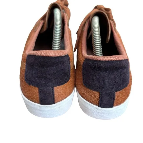 Nike W Blazer Low LX Pony Hair Cinder Tennis Shoes Sz 7