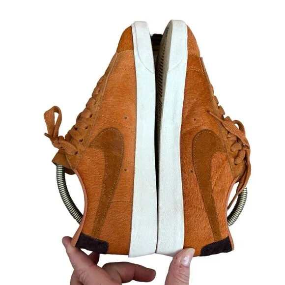 Nike W Blazer Low LX Pony Hair Cinder Tennis Shoes Sz 7