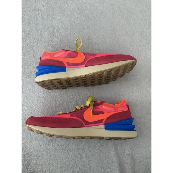 Nike‎ Waffle One Shoes Mens Size 15 Athletic Running  Hyper Pink UniVersity Red