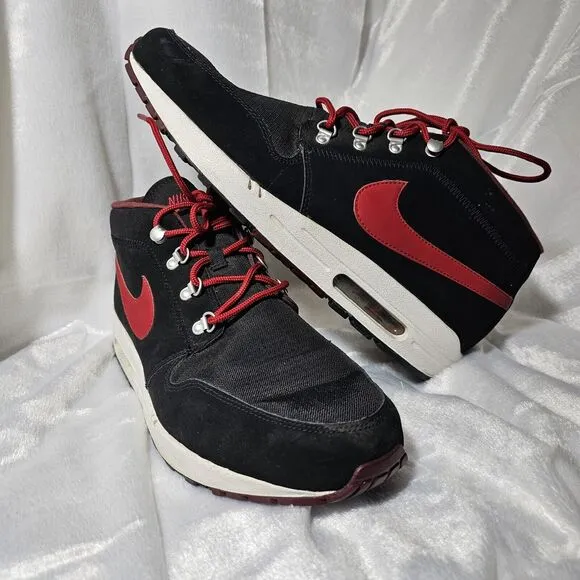 Nike Wardour Max 1 Textile Black/Gym Red-White-Dark Team Red 536901-061 Sz 11.5