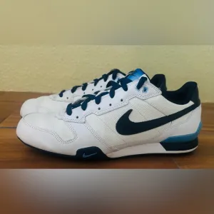 Nike White and Navy Sneakers Tennis Shoes Size 110