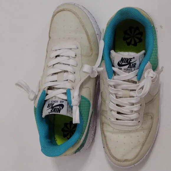 Nike Women's Air Force 1 Crater DO7692-101 Speckled Silhouette Low Top Sneakers