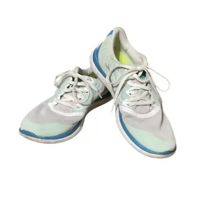Nike Womens Free 4.0 718412-101 White &amp; Blue Running Shoes Sneakers Size 10.5