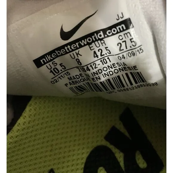 Nike Womens Free 4.0 718412-101 White &amp; Blue Running Shoes Sneakers Size 10.5