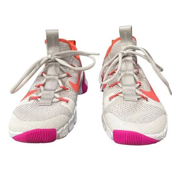 Nike Women's Metcon 3 Vast Grey Fire Pink Training Shoes Sz 8.5