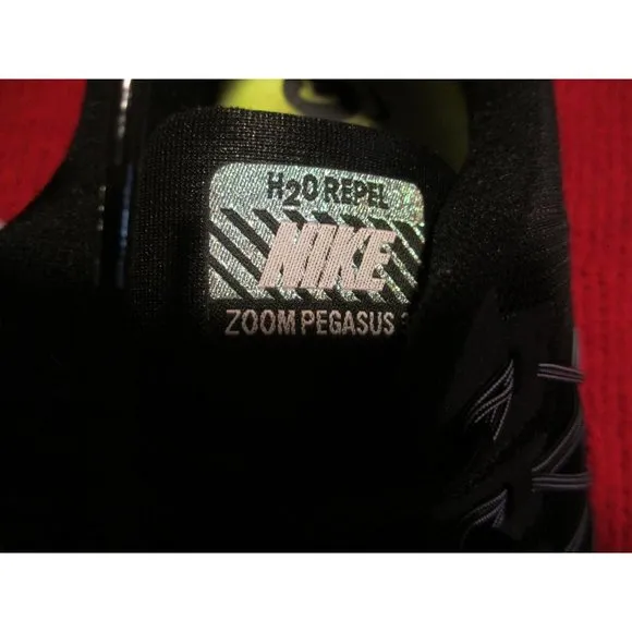 NIKE Z00M PEGASUS MENS BLACK TENNIS SHOES SIZE 14