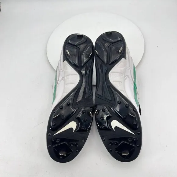 Nike Zoom Air Shark 2 Men Size 13.5 115058-131 White Green Cleats Baseball Shoe