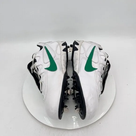 Nike Zoom Air Shark 2 Men Size 13.5 115058-131 White Green Cleats Baseball Shoe