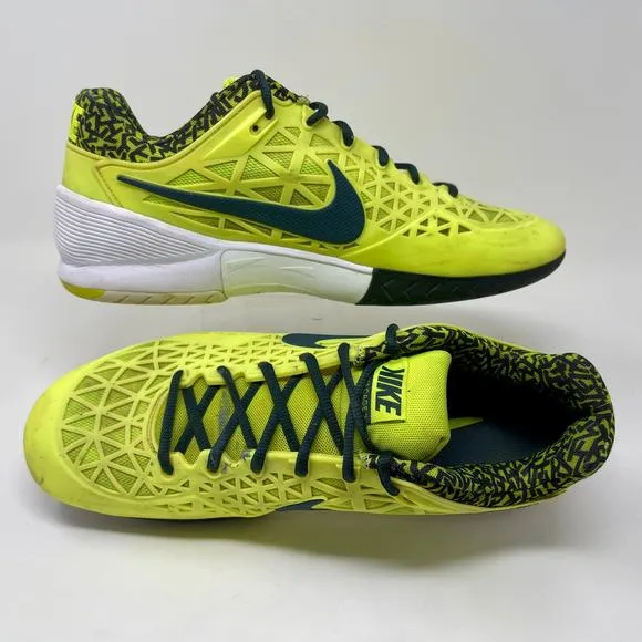 Nike Zoom Cage 2 Athletic Shoes Mens Sz 11 1/2 Yellow L.10.2 Sporty Tennis