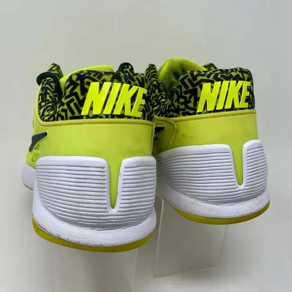 Nike Zoom Cage 2 Athletic Shoes Mens Sz 11 1/2 Yellow L.10.2 Sporty Tennis