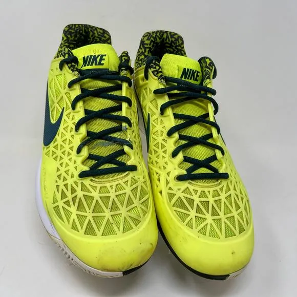 Nike Zoom Cage 2 Athletic Shoes Mens Sz 11 1/2 Yellow L.10.2 Sporty Tennis