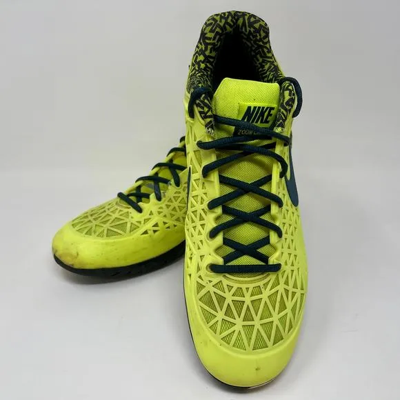 Nike Zoom Cage 2 Athletic Shoes Mens Sz 11 1/2 Yellow L.10.2 Sporty Tennis