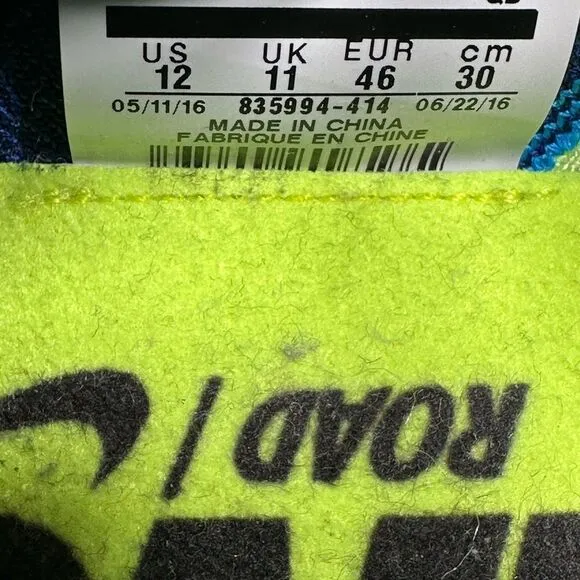 Nike Zoom Flyknit Streak Road Racing $160 Shoes 835994 414 Blue Glow Size 12