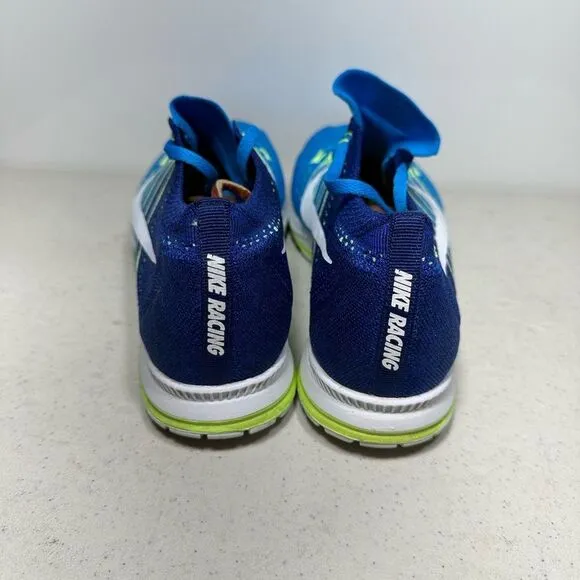 Nike Zoom Flyknit Streak Road Racing $160 Shoes 835994 414 Blue Glow Size 12