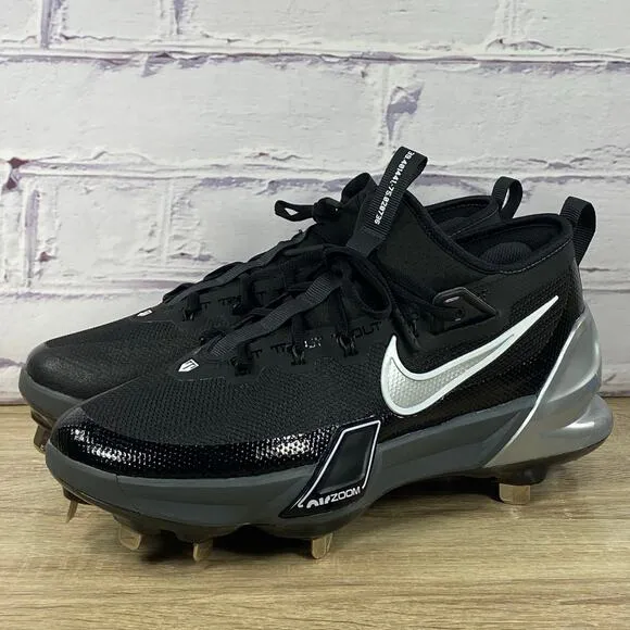Nike Zoom Force Trout 9 Elite Men's 8 Black Metal Baseball Cleats FB2906-003
