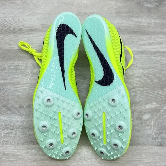 Nike Zoom Mamba V Track Spikes Shoes Volt Green Field DR9945-700 Men's Size 11.5
