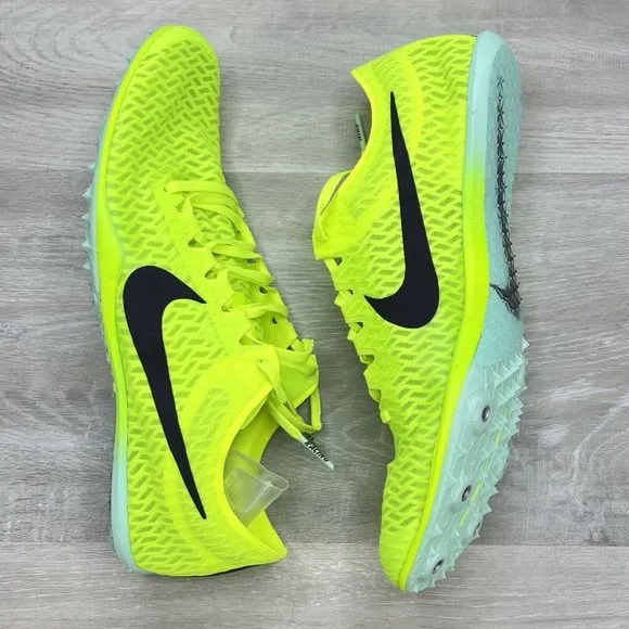 Nike Zoom Mamba V Track Spikes Shoes Volt Green Field DR9945-700 Men's Size 11.5