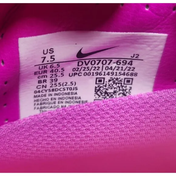 Nike Zoom Mercurial Vapor 15 Academy MG Kylian Mbappe Mens 7.5 Cleats DV0707-694