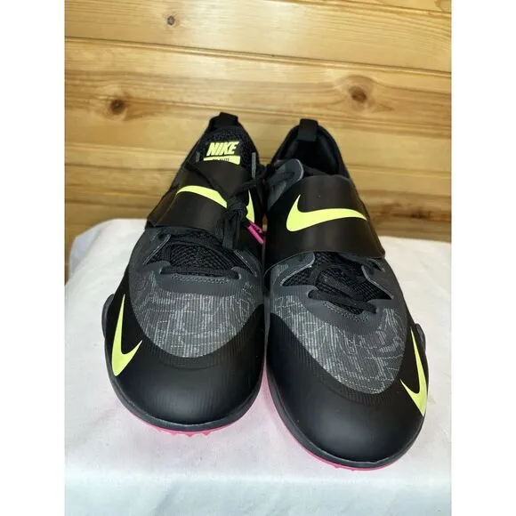 Nike Zoom Pole Vault Elite Track Shoes With Spikes‎ &amp; Bag Size 12 AA1204 004 NEW