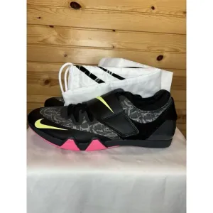 Nike Zoom Pole Vault Elite Track Shoes With Spikes‎ &amp; Bag Size 12 AA1204 004 NEW