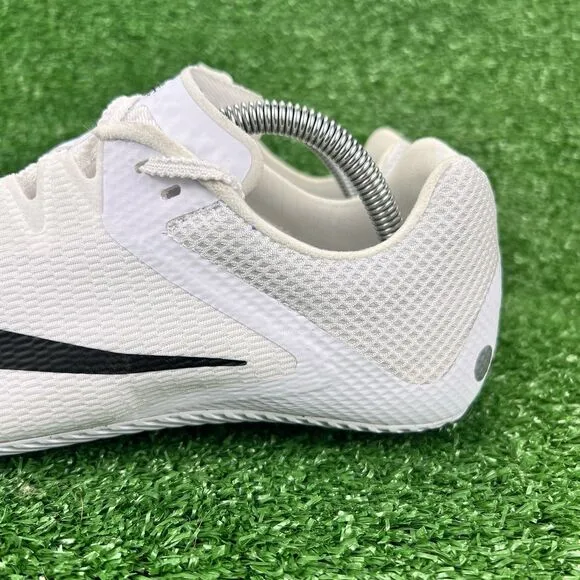 Nike Zoom Rival Sprint Track Shoes Men's 10 White Black Cleat Spikes DC8753-100