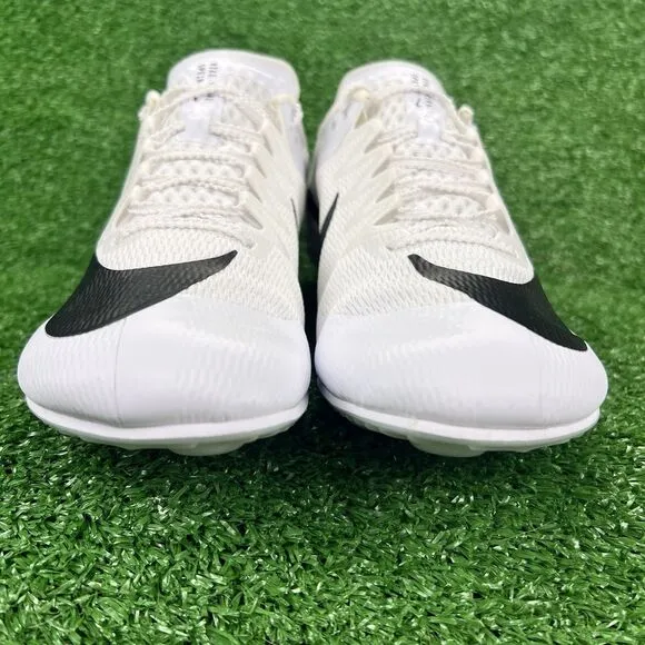 Nike Zoom Rival Sprint Track Shoes Men's 10 White Black Cleat Spikes DC8753-100