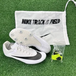 Nike Zoom Rival Sprint Track Shoes Men's 10 White Black Cleat Spikes DC8753-100