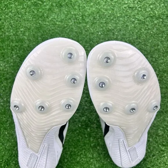 Nike Zoom Rival Sprint Track Shoes Men's 10 White Black Cleat Spikes DC8753-100