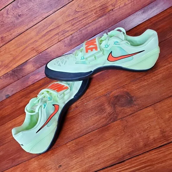Nike Zoom‎ Rotational 6 Green/Volt Throw Shoes w/ Bag Size 9.5 685131-700