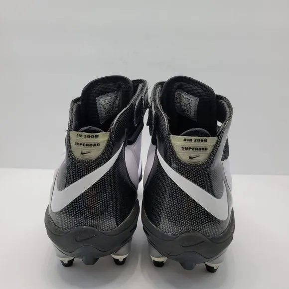 Nike Zoom Superbad Men's Football Cleats White and Black 318778-101 US Size 14