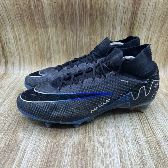 Nike Zoom Superfly 9 Elite SG Pro Men's Size 10.5 Black Cleats Shoes DJ5166-040