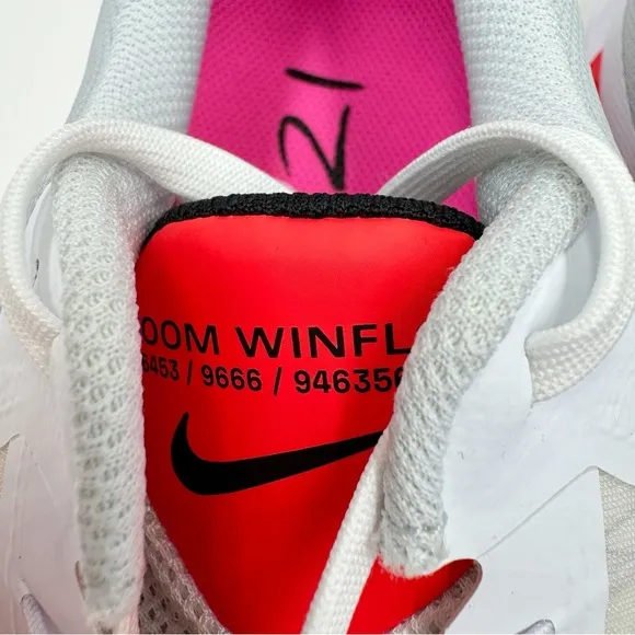 Nike Zoom Winflo 8 Sneakers Mens Size 11 Running Jogging Shoes Rawdacious White