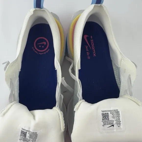 Nike ZoomX Vaporfly NEXT% 3 Men's Size 12.5 | White/Blue/Pink | DR2615-105