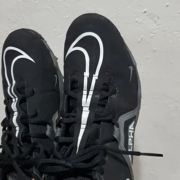 Nike Alpha Menace 3 Shark Football Cleats in Black Size 11