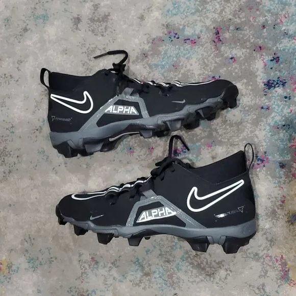 Nike Alpha Menace 3 Shark Football Cleats in Black Size 11