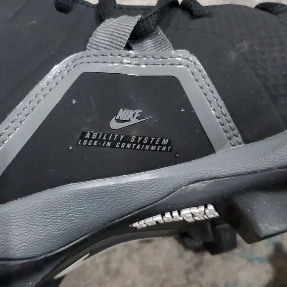 Nike Alpha Menace 3 Shark Football Cleats in Black Size 11